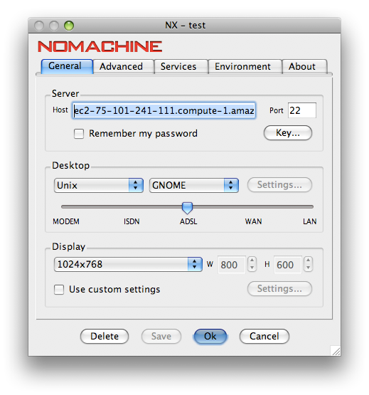 NX Client Host Configuration